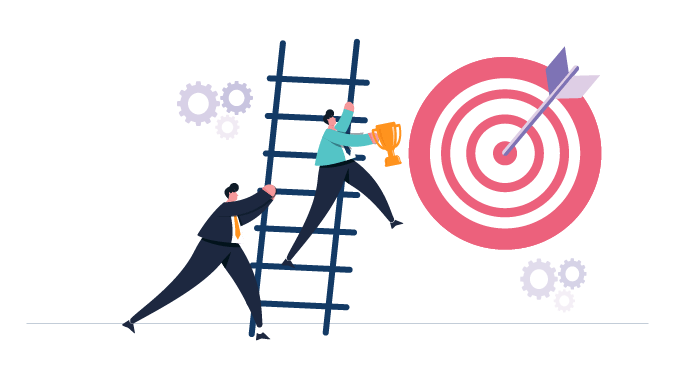 A-servant-leader-helping-an-employee-to-reach-his-goal