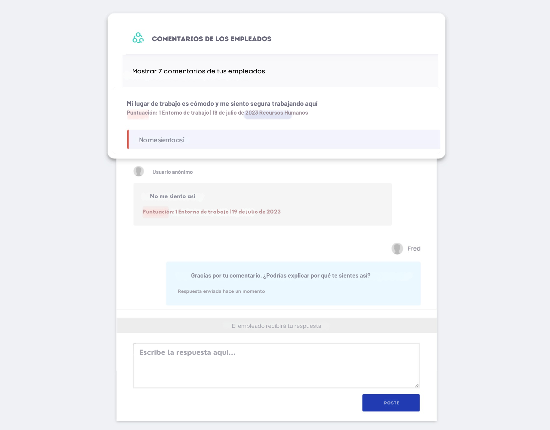 Opinión sobre la encuesta a empleados de Vantage Pulse