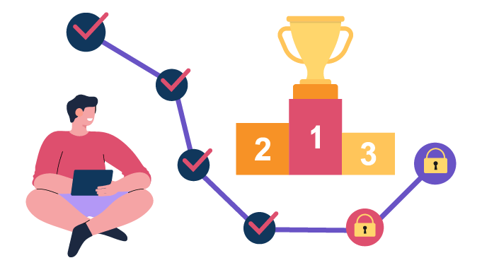 Man using an IPad to unlock the Benefits of Gamification in the Workplace.png