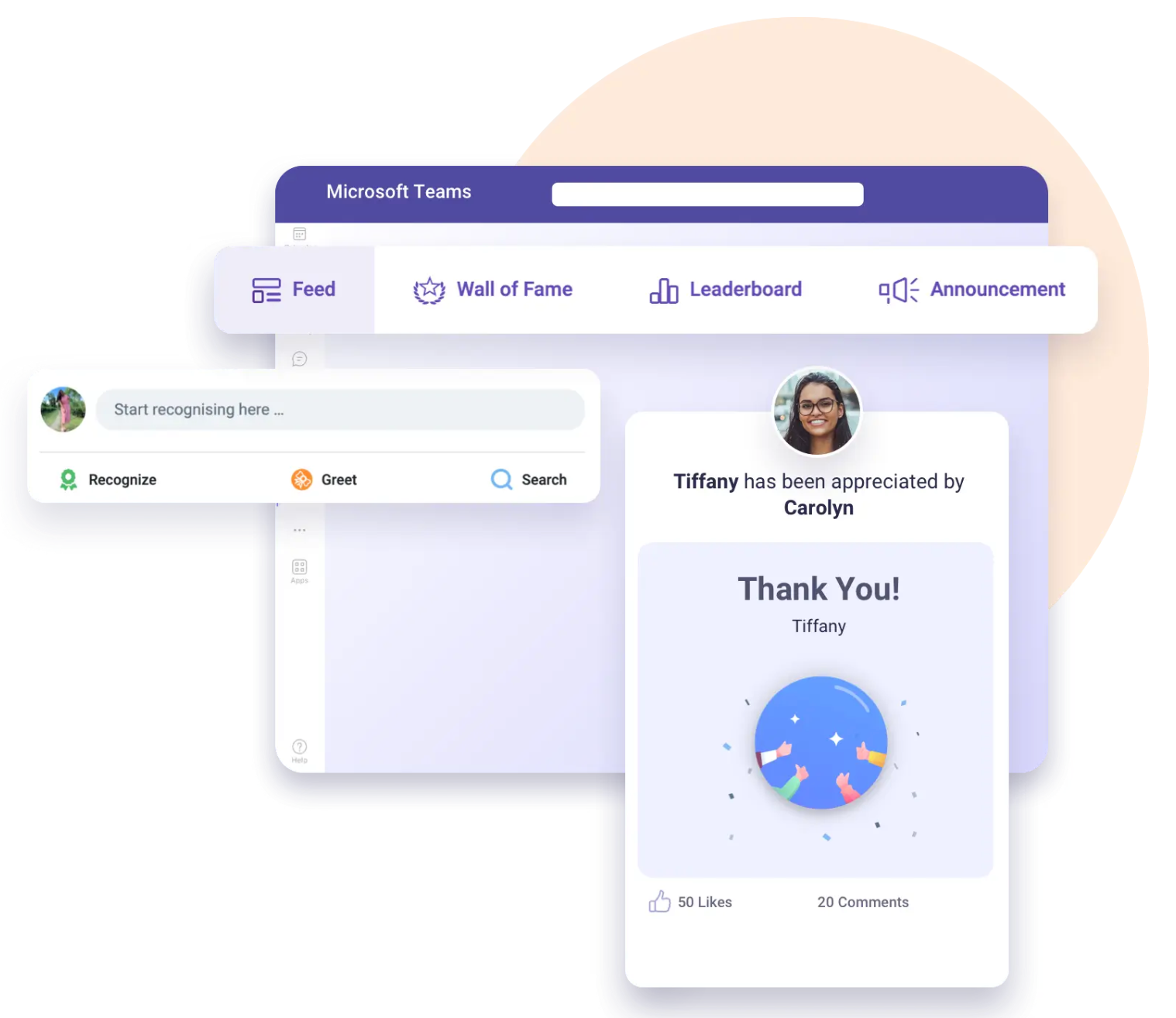 Microsoft Teams Recognition platform