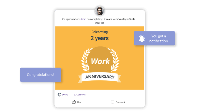 Rewards and recognition ideas Celebrate Work Anniversaries